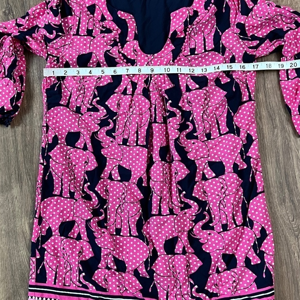 Crown & Ivy Pink Elephant Dress/Cover up Sz 2 - Picture 9 of 13